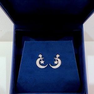 925 Sliver Cubic Zirconia Drop Earrings